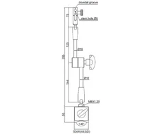 Stovas Insize 6208-80A; 80 kgf; magnetinis