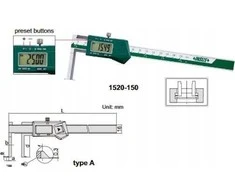Insize Dydis SPECIALUS KLIPER 11-150 SKAITMENŲ. MAUA-KW 0,01 0,43-6
