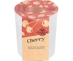 Inspiruj Cherry Natūrali žvakė "Smell me" su vyšnių kvapu, 130ml, balta