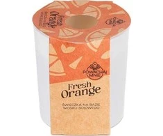 Inspiruj Oranžinis Natūrali žvakė "Smell Me" su šviežių apelsinų kvapu, 130ml, balta