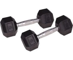 Šešiakampis hantelis inSPORTline HEX 5kg