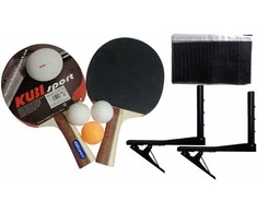 inSPORTline Stalo teniso rinkinys: raketės, kamuoliukai, tinklelis KUBISPORT 3 in 1