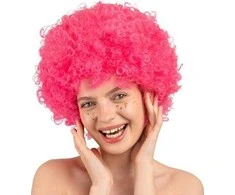 Instal Projekt Afro perukas šviesiai rožinė