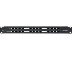 „Intellinet Network Solutions Patch panel“ 19 colių 1U 12 portowy PoE Cat.5e (720342)
