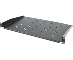 INTELLINET 19" lentyna 300mm priekyje montuojama. 1U perforuota juoda