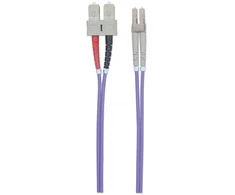 Intellinet Network Solutions LC / SC Fiberoptic patchcord OM4 50 / 125um Duplex Multimode, 3m, violetinė (750936)