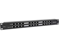 „Intellinet Network Solutions Patch panel“ 19 colių 1U 12 portowy PoE Cat.5e (720342)