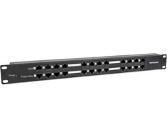 „Intellinet Network Solutions Patch panel“ 19 colių 1U 12 portowy PoE Cat.5e (720342)