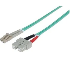 Intracom INTELLINET 302716 Intellinet šviesolaidinis kabelis LC-SC dvipusis 2m 50/125 OM3 daugiamodis 2mm apvalkalas
