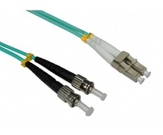„Intellinet Network Solutions“ šviesolaidinis patchcord ST-LC, dvipusis, 2m, 50/125, OM3, daugiamodis (305816)