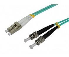 „Intellinet Network Solutions“ šviesolaidinis patchcord ST-LC, dvipusis, 2m, 50/125, OM3, daugiamodis (305816)