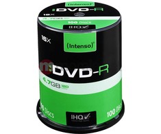 Intenso DVD- R 4.7 GB 16x 100 vienetų (4101156)