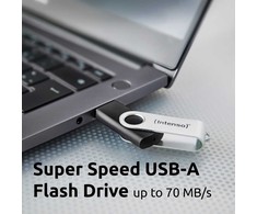 Pendrive Intenso Office Line 128GB Sidabrinė-juoda (3543491)