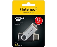 Intenso Office Line 32 GB, USB-Stick - sidabrinis/juodas, USB-A 3.2