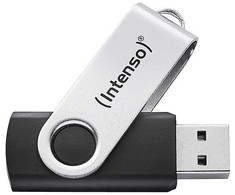 Intenso Office Line 64 GB, USB-Stick - sidabrinis/juodas, USB-A 3.2