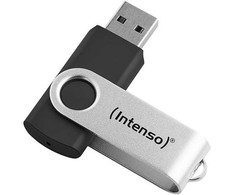 Intenso Office Line 64 GB, USB-Stick - sidabrinis/juodas, USB-A 3.2
