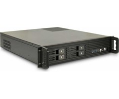 Inter-Tech IPC 2U-2504, Server-case - juodas, 2 Hheneinheiten
