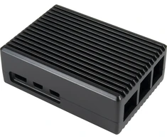 Inter-Tech ODS-739 Raspberry Alu Case, case - juodas, for Raspberry Pi5