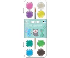 Akvareliniai dažai Interdruk Bebe Pastel, 12 spalvų