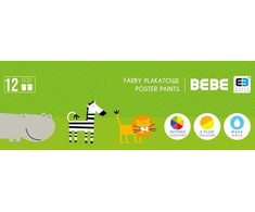 Interdruk Plakatų dažai Bbi Kids, 12 spalvų, 20 ml
