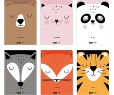 Interdruk Interprint Notepad A5/32K, spalvingas trijų eilučių BB (10 vnt.)