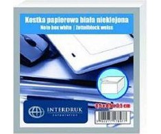 Interdruk Lapeliai užrašams 8,5x8,5x3,5cm, balti neklijuoti