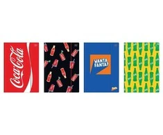 Interdruk A4 formato aplankas su gumele, matinis, su UV apsauga, Coca Cola (10 vnt.)