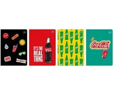 Interdruk Sąsiuvinis A5/32K trijų eilučių matinis+UV Coca Cola (10 vnt.)