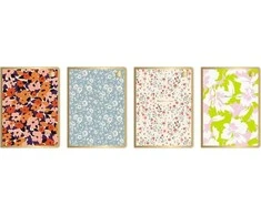 Interdruk Interprint Notepad A5/60K Metallic Floral Grid (10 vnt.)
