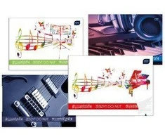 Interdruk Notebook B5 / 16K mišinys plati linija (10vnt) (248338)