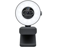 Webkamera - Emeet SmartCam S600L 4K, greitas automatinis fokusavimas, dual mikrofonai, reguliuojamas žiedinis apšvietimas