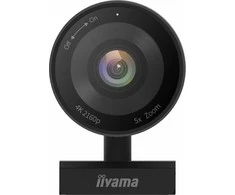 iiyama Kamera 4K UHD 120 laipsnių (FoV), 8MP STARVIS jutiklis, 5x priartinimas, 2D/3D triukšmo slopinimas, automatinis rėminimas, mikrofonas 2x su 4m balso atpažinimu, lengvas montavimas, privatumo uždanga, USB-C~USB-A jungtis, nuotolinio valdymo pultas (OSD)