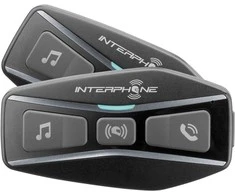 Ausinės INTERPHONE U-COM 4 motociklo domofonas, komplektas 2 šalmams