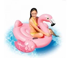 Pripučiamas žaislas INTEX Mega Flamingas Island 142x137x97cm rožinis 57558NP