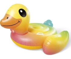 Pripučiamas žaislas INTEX Mega Yellow Duck Island, 147x147x81cm geltonas 57556NP
