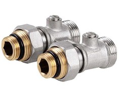 Radiatoriaus pajungimo mazgas INVENA CZ-86-P15-Z, 3/4", tiesus