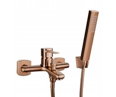 Rinkinys prysznicowy Invena INVENA GLAMOR bathroom faucet, copper color, with shower system