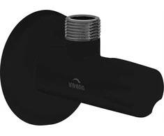 Invena Invena kampinis vožtuvas su keramine galvute 1/2"x3/8" juodas ZW-49-00C