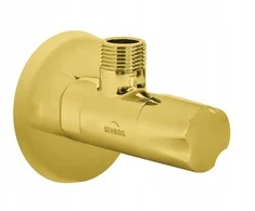 Invena kampinis vožtuvas su keramine galvute 1/2"x3/8", auksinis ZW-49-00Z-W