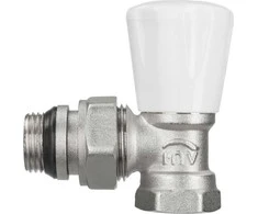 Invena Straight radiatoriaus tiekimo vožtuvas 1/2" plieniniams vamzdžiams (CZ-60-K15)