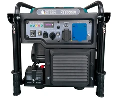 Inverterinis generatorius Könner &amp; Söhnen KS 6500iEG, 6,5 kW, dviejų kuro rūšių, 230 V, 17 l