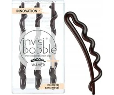 Set Trio InvisiBobble Waves Plaukų sagtukas Pretty Dark, 3 pcs