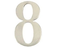 Haushalt Durų numeris „8“, nerūdijantis plienas, 62 mm