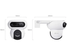 EZVIZ CS-HB90/SP lauko akumuliatorinė dviguba kamera (2x4MP, 10400mAh, Su saulės panele)