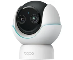 IP kamera TP-Link tinklo stebėjimo kamera, pasukama, pakreipiama, spalvota, diena ir naktis - 2560 x 1440 (plačiakampis) / 1920 x 1080 (teleobjektyvas) - 2K, 1080p - garsas - drahtlos - „Wi-Fi“ - „Bluetooth 5.0“ - H.264 - 5V