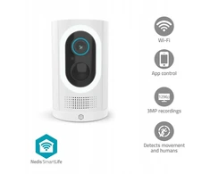 IP Nedis „SmartLife“ tamsiai pilka kamera | „Spotlight“ | 3 MP „Full HD 1296p“ | IP65 |