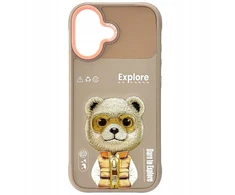 Dėklas Nimmy Cool&amp;Cute 2.0 Bear Case for iPhone 17 - rusvai gelsvas