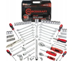 Įrankių rinkinys Forcekraft Įrankių rinkinys 1/4" i 1/2" 101el. (4-32mm) (6-kątnych)