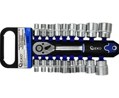 Galvu atslēgu komplekts Geko 1/2" 19 vnt. 8-32mm