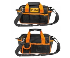 „Isma“ įrankių rinkinys 1/4 colio, 23 dalių įrankių rinkinys maišelyje (plaktukas, atsuktuvai, antgaliai, replės, gulsčiukas, peilis)